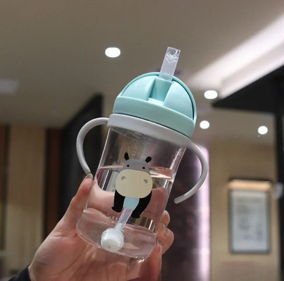 Gourde Bébé à Paille Motif Cartoon