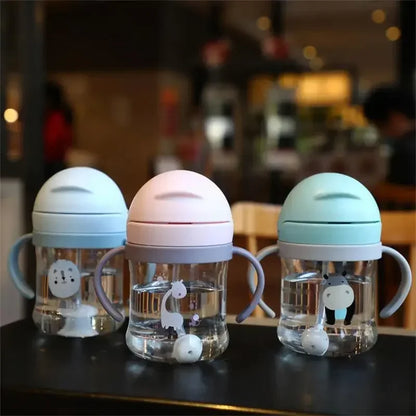 Gourde Bébé à Paille Motif Cartoon