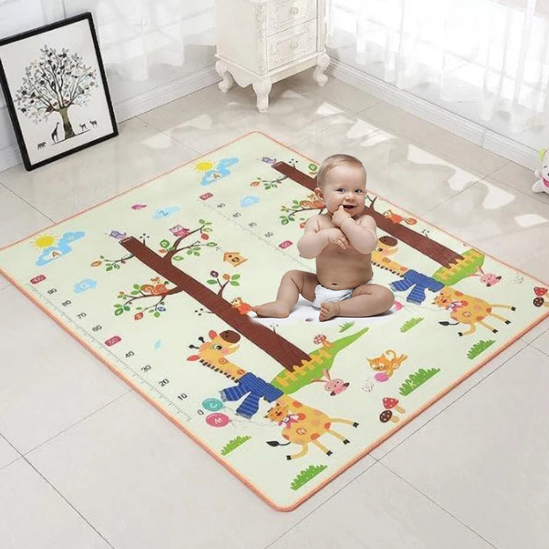 Tapis de Jeu Bébé 120x90cm – Tapis d’Éveil Antidérapant