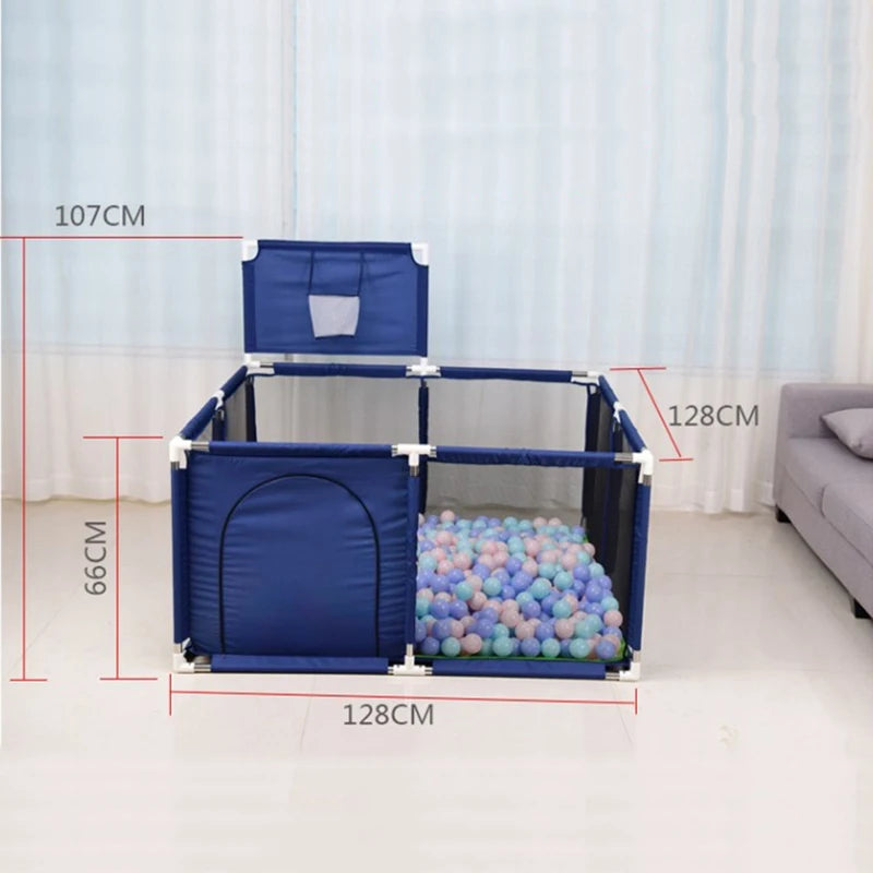 Parc Bébé avec Panier de Basket  128 x 128 cm – FunPlay™